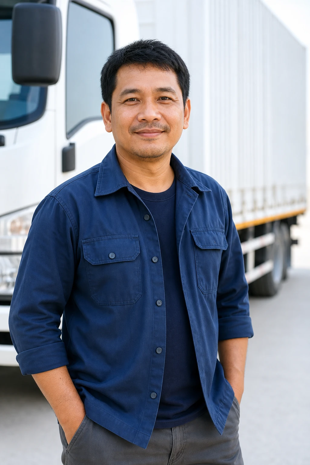 Thai container driver in LOADLANE network